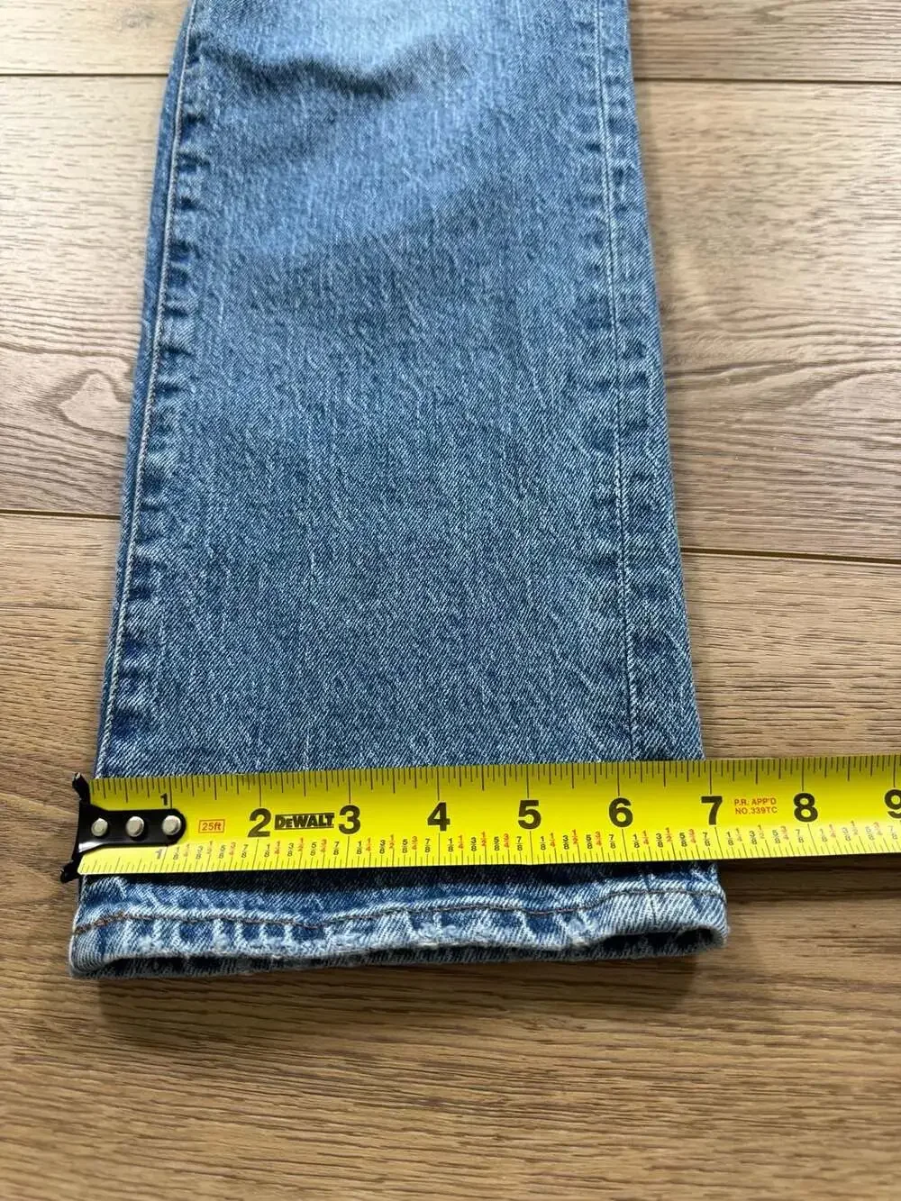 Madewell The Slim Boyjean Jeans Womens 29 Blue Mid Rise Straight Denim Stretch